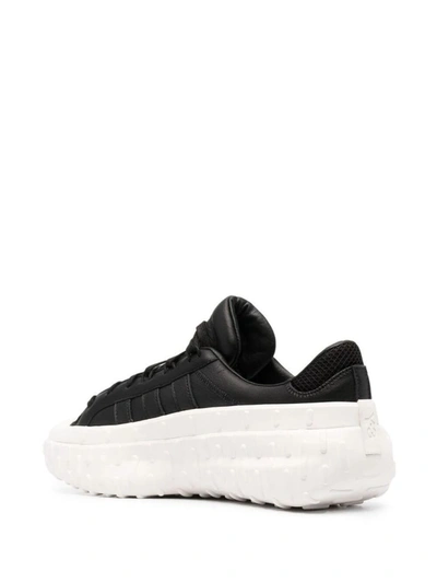 Shop Adidas Y-3 Yohji Yamamoto Men's Black Leather Sneakers