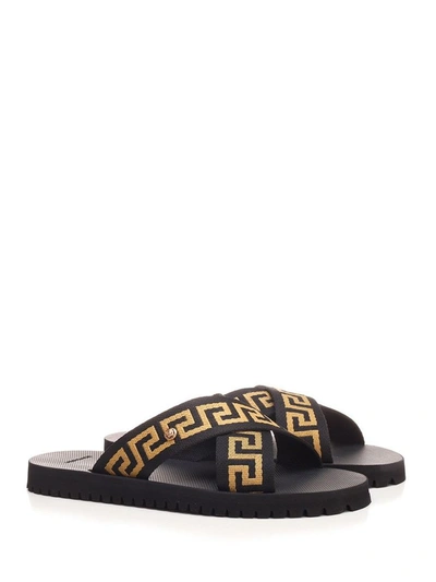 Shop Versace Men's Multicolor Polyester Sandals