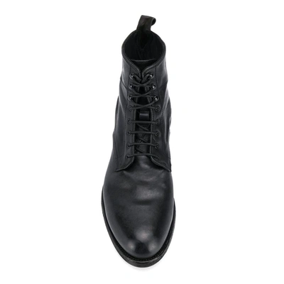 Shop Pantanetti Men's Black Leather Ankle Boots
