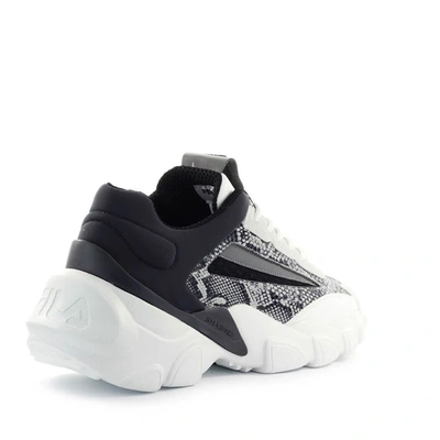 Shop Fila Men's Grey Leather Sneakers
