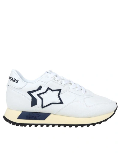 Atlantic Stars Draco Sneakers In Nylon And Suede Color White | ModeSens