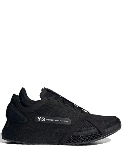 Shop Adidas Y-3 Yohji Yamamoto Men's Black Polyester Sneakers
