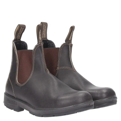 Blundstone Elastic Sided V-cut Ankle Boots In Brown