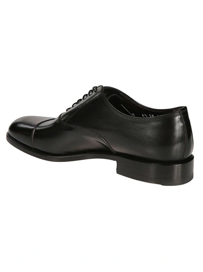 Shop Moreschi Men's Black Leather Lace-up Shoes