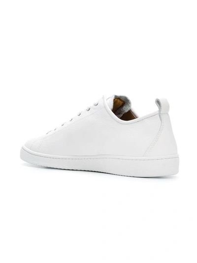 Shop Paul Smith Men's White Leather Sneakers