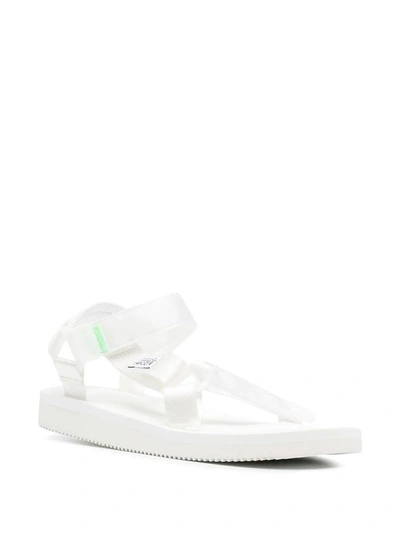 Shop Suicoke Men's White Polyester Sandals