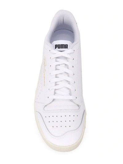 Shop Puma Men's White Leather Sneakers