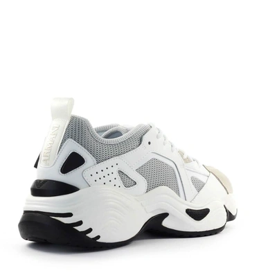 Shop Emporio Armani Men's White Leather Sneakers