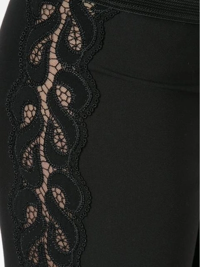 Shop Stella Mccartney Embroidered Detail Leggings