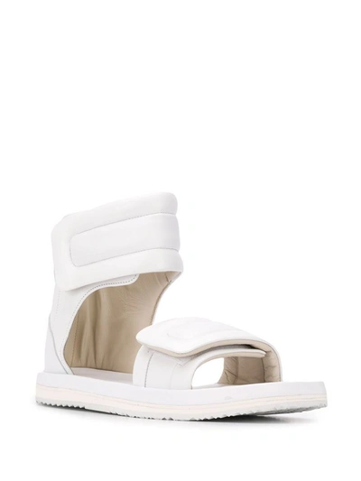 Shop Maison Margiela Men's White Leather Sandals