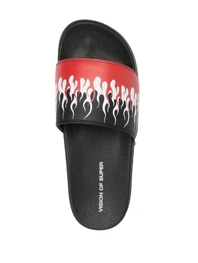 Shop Vision Of Super Men's Black Rubber Sandals
