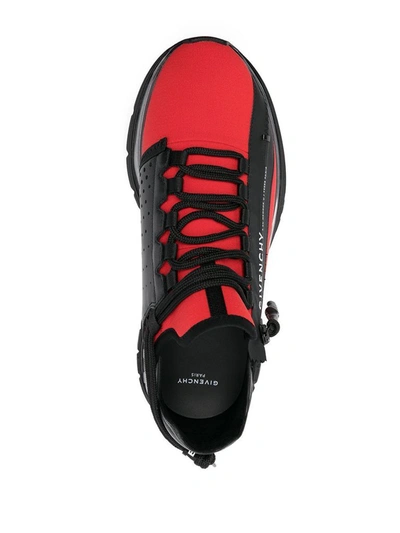 Shop Givenchy Men's Red Polyamide Sneakers