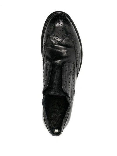 Shop Officine Creative Men's Black Leather Lace-up Shoes