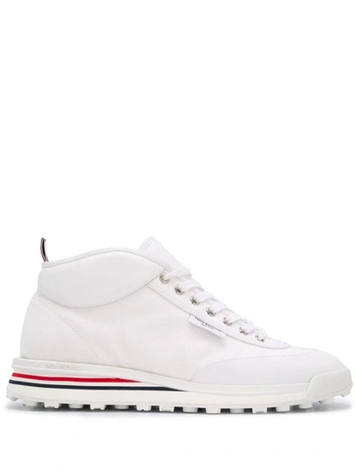 Shop Thom Browne Men's White Other Materials Sneakers