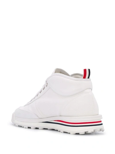 Shop Thom Browne Men's White Other Materials Sneakers