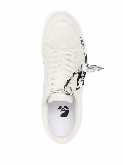 Shop Off-white Men's White Leather Sneakers
