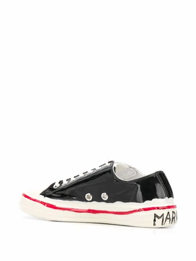 Shop Marni Men's Black Fabric Sneakers