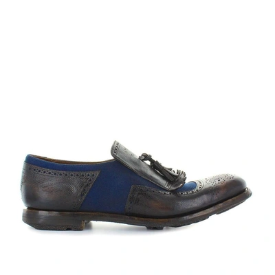 Shop Church's Men's Blue Leather Loafers