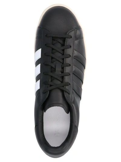 Shop Adidas Y-3 Yohji Yamamoto Men's Black Leather Sneakers