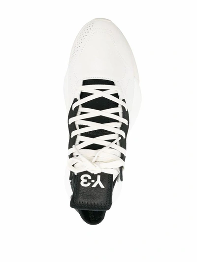 Shop Adidas Y-3 Yohji Yamamoto Men's White Leather Sneakers