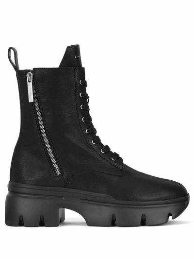 Shop Giuseppe Zanotti Design Men's Black Leather Ankle Boots