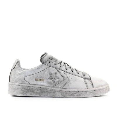 Shop Converse Men's Grey Leather Sneakers