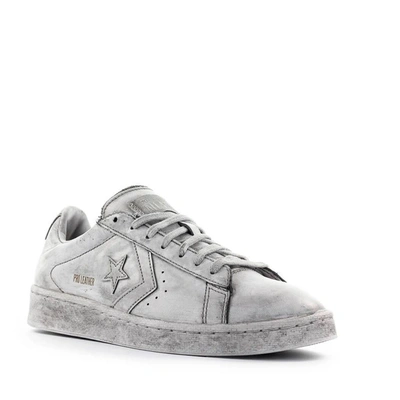 Shop Converse Men's Grey Leather Sneakers