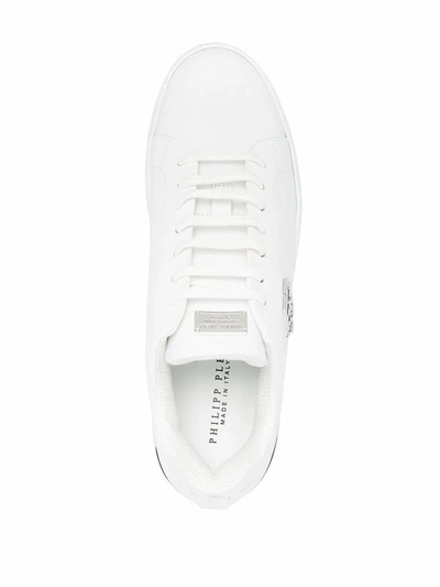 Shop Philipp Plein White Sneakers