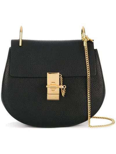 Shop Chloé Women's Black Leather Shoulder Bag