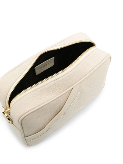 Shop Golden Goose Women's Beige Leather Shoulder Bag