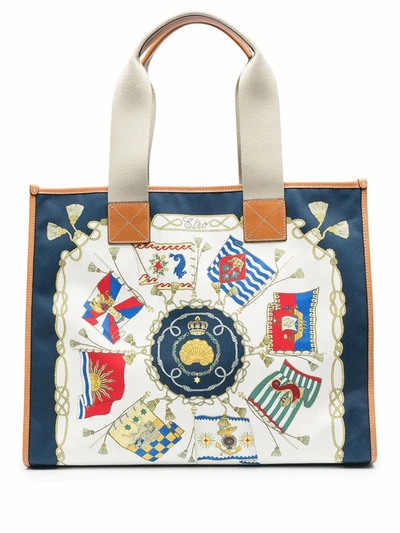 Shop Etro Women's Multicolor Cotton Tote