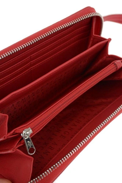 Shop Armani Exchange Women's Red Polyester Wallet