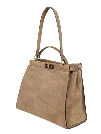 Shop Fendi Women's Brown Leather Handbag