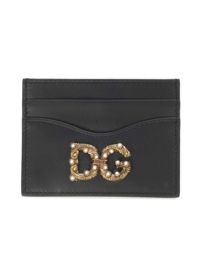 Shop Dolce E Gabbana Women's Black Leather Wallet