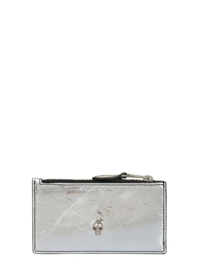 Shop Alexander Mcqueen Women's Silver Wallet