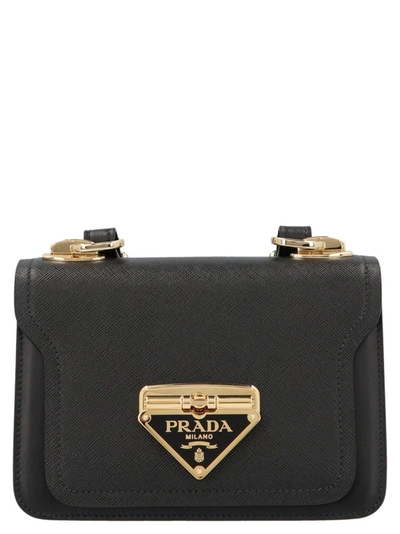 Shop Prada Women's Black Other Materials Shoulder Bag