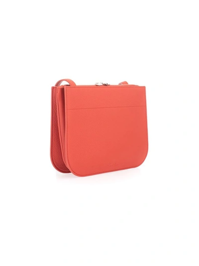 Shop Loro Piana Women's Red Leather Shoulder Bag
