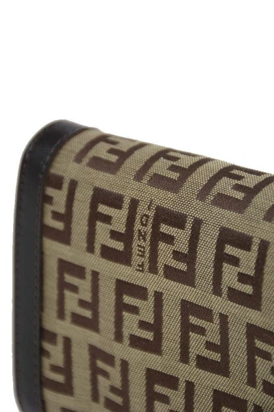 Shop Fendi Women's Brown Fabric Wallet
