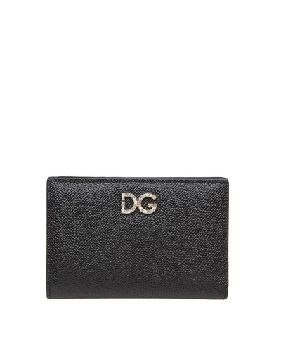 Shop Dolce E Gabbana Women's Black Leather Wallet