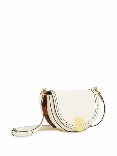 Shop Fendi Women's White Leather Shoulder Bag