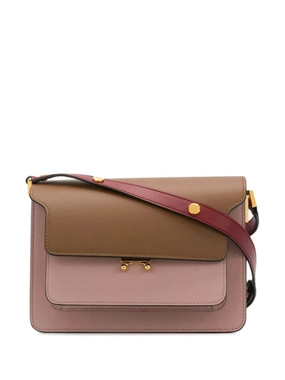 Shop Marni Women's Pink Leather Shoulder Bag