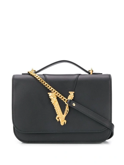 Shop Versace Women's Black Leather Handbag