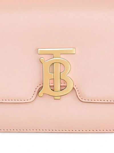 Shop Burberry Women's Pink Leather Shoulder Bag
