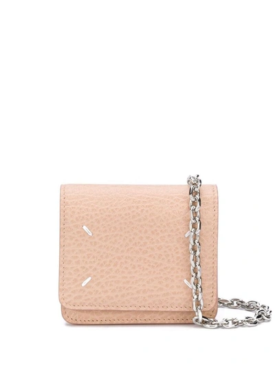 Shop Maison Margiela Women's Pink Leather Shoulder Bag