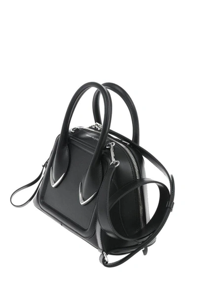Shop Alexander Mcqueen Women's Black Leather Handbag