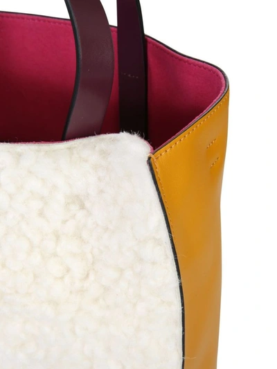 Shop Marni Women's Yellow Leather Handbag