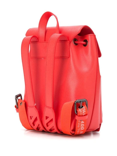 Shop Off-white Women's Red Leather Backpack