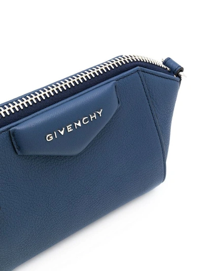 Shop Givenchy Women's Blue Leather Shoulder Bag