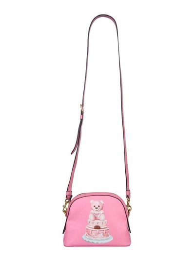 Shop Moschino Women's Pink Shoulder Bag