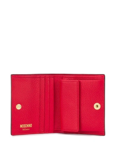 Shop Moschino Women's Red Leather Wallet